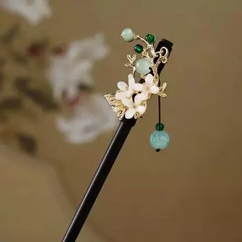 Ретро Цветок Палочки для Волос Китайский Стиль Палочки для Волос Декоративная Деревянная Заколка для Женщин Девушек Style 7