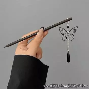 Ретро Цветок Вилки для волос Длинные кисточки Деревянные палочки для волос Жемчуг Бусины Шаг Шейк Китайская Свадьба Свадебные Заколки Зажимы Ювелирные изделия