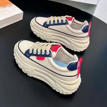 Retro dad shoes women s autumn new small thick-soled heightening women s shoes versatile sports and leisure shoes 35