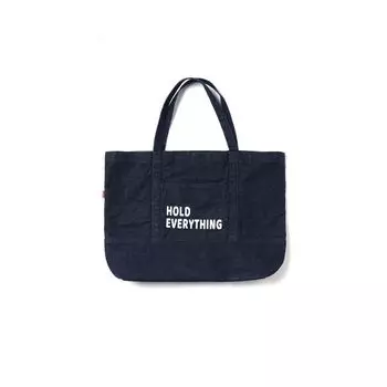 Retro Denim Men s and Women s Heavy Weight Blue Dyed Canvas Bag Denim Bag