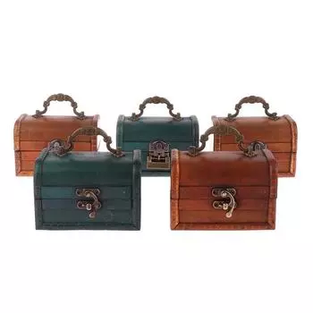 Ретро-деревянная шкатулка для хранения ожерелий, сережек, ювелирных изделий, запирающаяся паролем, коробка для хранения ключей, открывающаяся с помощью ключа, деревянная зелено-коричневая коробка с замком