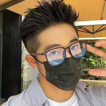 Ретро деревянные зерна в черной оправе Очки для близорукости Женщины могут с градусами оправы для очков, чтобы сделать большое лицо Тонкое лицо без макияжа Очки