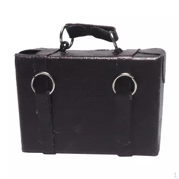 Ретро деревянный чемодан для багажа :Миниатюрный шоколадный домик из 12 кукольных домиков