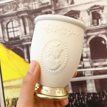 Ретро держатель для кистей для макияжа с тиснением для портрета, косметические инструменты, расческа для хранения ручек