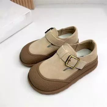 Ретро Детская повседневная обувь Весна Осень Дети Мальчики Девочки 33 коричневый