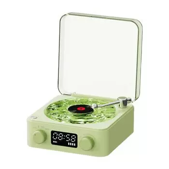 Ретро-динамик с белым шумом, Bluetooth-совместимый, винтажный динамик для сна, поддержка TF-карты, стерео беспроводной динамик для домашнего офиса зелёный