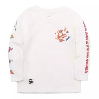 Retro Disco Time Brushed Boys White [Chums] Kid s L/S T-Shirt белый