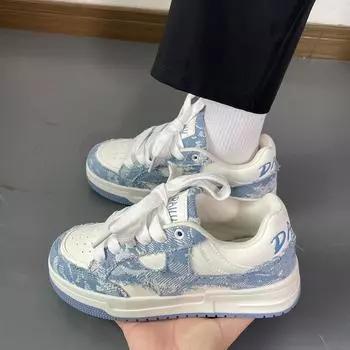 Ретро-дизайн обуви Guochao Board Shoes, новые модные женские туфли, студенческая спортивная обувь Ins, модные 35 белый
