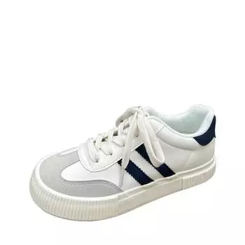 Ретро-дизайн Платформа маленькие белые туфли для женщин роскошная толстая подошва спортивная обувь, спортивная обувь для девочек 35