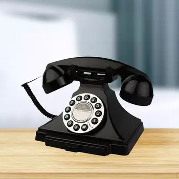 Ретро-дизайн проводной телефон телефон для учебы свадьба офис красный