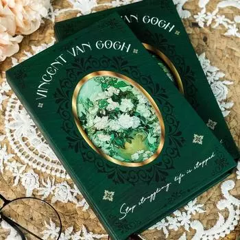 Ретро дневник Магнитный блокнот Подарочный Винтажный розовый блокнот Студент зелёный