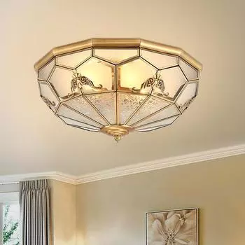 Ретро домашний декор спальня гостиная внутренний E27 светодиодный держатель лампы потолочный светильник Diameter 35cm