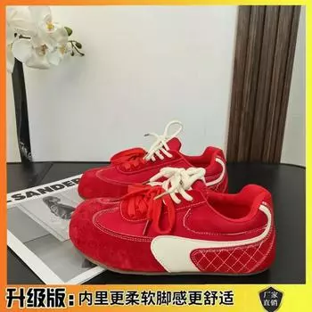 Retro dopamine women s spring new niche design soft-soled casual board shoes 35