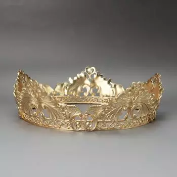 Ретро дворец король принц сплав мужская корона производительность банкет аксессуары аксессуары для волос головной убор корона