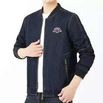 Ретро джинсовая куртка мужская весна и осень новая мужская джинсовая куртка свободная повседневная куртка для мужчин M