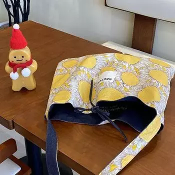 Ретро джинсовая сумка через плечо Цветочная холщовая сумка Винтажная бохо сумка-мессенджер для женщин Style 2