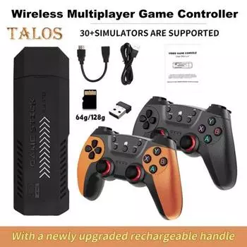 Ретро-джойстик с игровыми контроллерами, простая настройка, универсальный выход HDMI, комплект игровой консоли Plug-and-Play 64GB