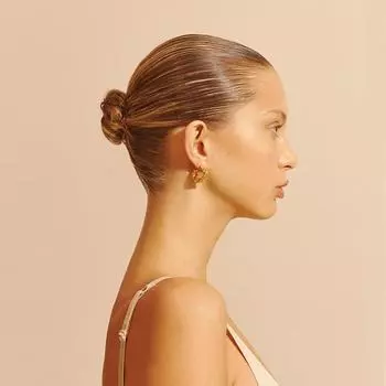 Retro earrings women s vintage exaggerated earrings temperament ins cold wind irregular circle earrings new золотой