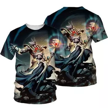 Ретро египетские топы с 3D-принтом, летняя повседневная футболка с коротким рукавом для взрослых, спортивная мужская футболка S