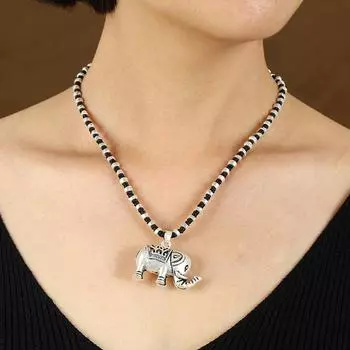 Retro ethnic style imitation Thai silver short necklace femininity versatile collarbone chain handwoven neck chain accessories