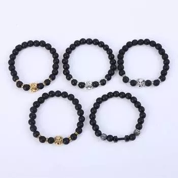 Ретро европейские и американские браслеты из бисера: Серия «Галька», составные конструкции, креативные акценты из сплава, ручная работа с бусинами Style 1