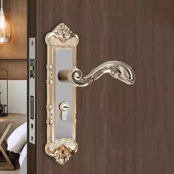 Ретро европейский дверной замок с рычагом, дверная врезная ручка, ручка безопасности 35-45 мм United States