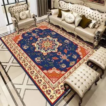 Ретро Европейский ковер 160x230 Большие коврики для гостиной Мягкие украшения Ковер для спальни Детский игровой коврик Нескользящие коврики 40*60cm