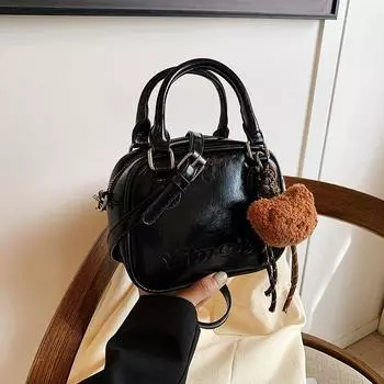 Retro Fancy Fall Winter Popular Super Hot Crossbody Bag Black