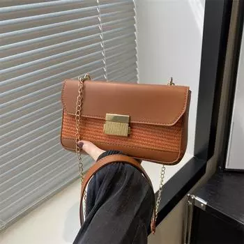 Модная сумка в стиле ретро для женщин 2024 года, новая весенняя красивая повседневная маленькая квадратная сумка с индивидуальной текстурой, сумка через плечо для поездок на работу чёрный