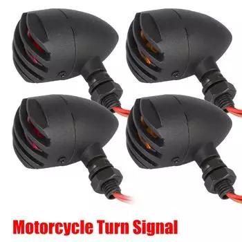 Retro Fence 2Pcs Indicator Halogen Turn Signal Flasher For Honda for Suzuki for Cafe Racer Motorcycle Blinker Light