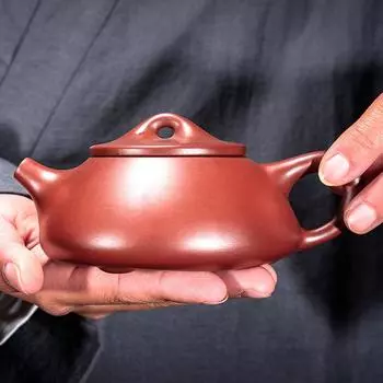 Ретро-фиолетовый глиняный каменный ковш ручной работы, чайник для заваривания пуэра и набор чашек, кофейный чайник, чайник для заваривания чая в чашке, подогреваемый чайник, самовар