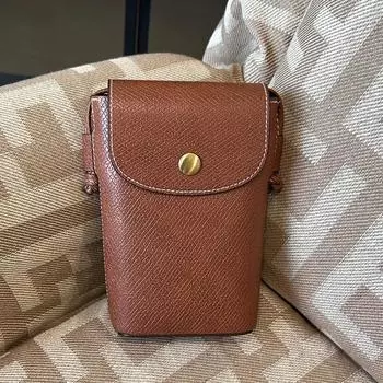 Ретро флип вертикальная сумка через плечо Slung Joker большая вместимость однотонная женская сумка для мобильного телефона сумки через плечо для женщин коричневый