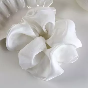Ретро Французские Большие Резинки для Волос Однотонные Повязки на Голову Весна/Лето Милая Веревка для Волос Женские Резинки для Волос