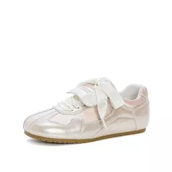 Retro girls versatile new women s shoes spring and summer lace-up popular board shoes white shoes sports casual shoes 35