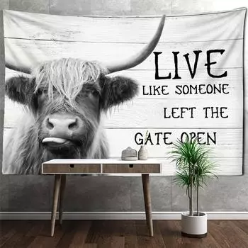 Ретро-гобелен Niutou, настенный гобелен, хиппи-тапи, простое колдовство, таинственная эстетика, комната, домашний декор 95x70CM