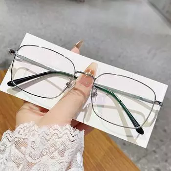 Retro Gold Wire Glasses Men S 89166 Eye Frame, Anti-Blue Glasses Flat Light Myopia Glasses золотой