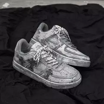 Ретро грязные туфли мужские весенние нишевые полировка старые ВВС Нет. 1 обувь для доски модная обувь универсальная обувь для доски спортивная обувь мужская 36