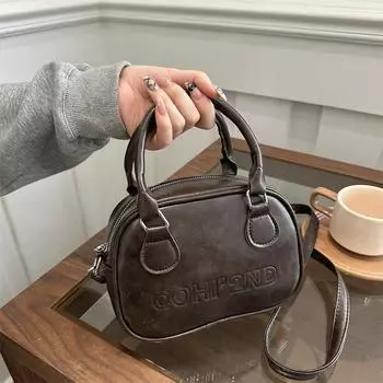 Retro handbag bag women s autumn and winter high-end small square bag single shoulder oblique span bag чёрный