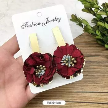 Retro Handmade Flower Wreath Earrings Femininity Personality Long Vacation Earrings Fashion Ear Accessories