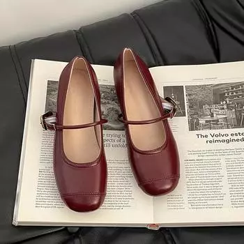 Retro heightening inner heightening gentle shoes women s new summer ballet single shoes soft shoes 35