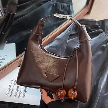 Ретро High-End Cloud Маленькая сумка Женская нишевая модная темпераментная сумка через плечо Сумка-мессенджер оранжевый