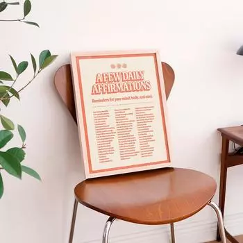 Retro Home Affirmations Wall Print Quotes Posters And Prints Art Canvas Painting For Living Room Decor Wall Pictures 21x30cm No Framed