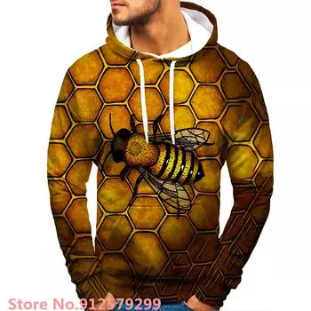 Retro Hoodies Men Women 3D Printed Sweatshirt Harajuku Animal Style Hoodie Couple Casual Pullover S