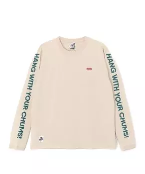 Retro HWYC Greige x Teal Green [Chums] L/S T-Shirt Men s