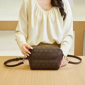 Ретро и простая женская сумка на одно плечо, легкая роскошная сумка через плечо для поездок на работу, большая вместительная маленькая квадратная сумка с буквенным принтом