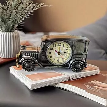 Ретро имитация ретро автомобильный будильник украшение сиденья часы мода простой тихий подходит для кабинета гостиная отправить друзья