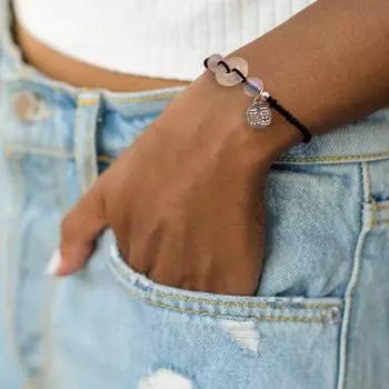 Ретро имитация нефрита круг плетеный браслет черный веревочный плетеный Fupai кулон тянуть браслет модные женские аксессуары