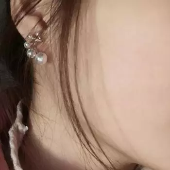 Retro Imitation Pearl Earrings Without Ear Piercings Simple Earrings