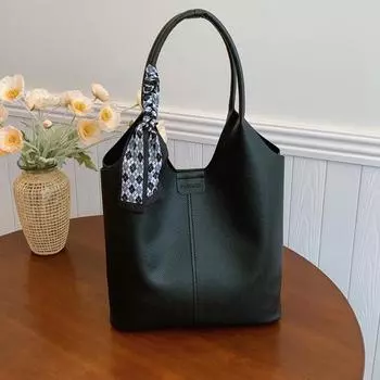 Ретро иностранная сумка большой вместимости женская новая модная сумка через плечо под мышкой 2025 года универсальная портативная сумка-тоут хаки