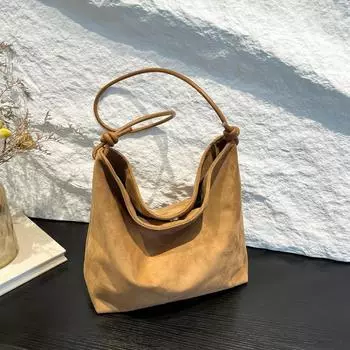 Ретро иностранная сумка подмышкой большой емкости корейская сумка осень женская 2024 осень мода повседневная сумка через плечо зелёный